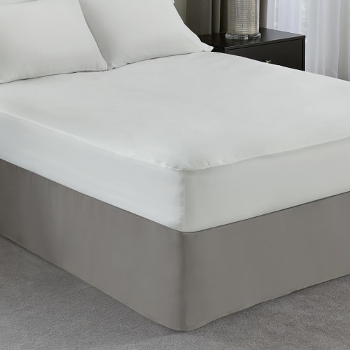 Protect360° Mattress Protector, 100% Polyester with Microban, Antimicrobial, King 76x80x14, White